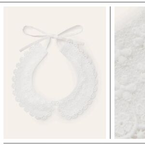 NWT Boden Detachable Lace Collar- White